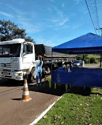 Coronavrus: bloqueio sanitrio nas entradas da cidade