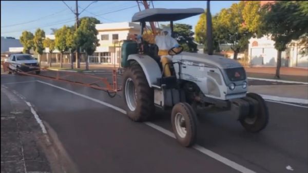 Prefeitura inicia procedimento de sanitizao em Salto do Lontra