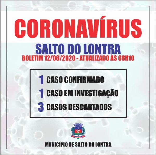 Confirmado primeiro caso de Covid-19