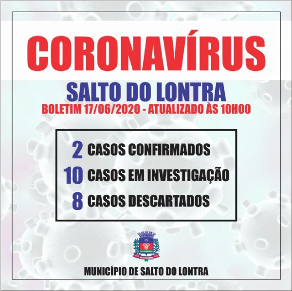 Mais um caso confirmado de Covid-19