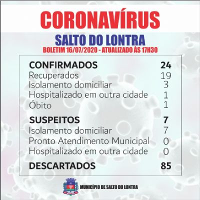 Mais um caso positivo para Covid-19